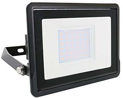 V-TAC Faro LED da Esterno 30W con Chip Samsung e Connettore Diretto - [ULTIMA GENERAZIONE] - IP65-2340 Lumen - Proiettore LED Esterno Colore Nero - Impermeabile - 3000K Luce Bianco Caldo