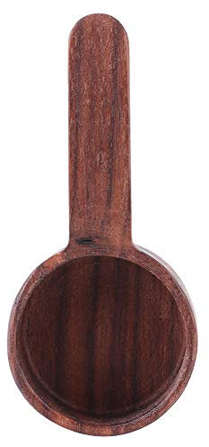 Cuchara Medidora para Café Molido, Cuchara de Café Expreso de Madera, Reutilizable Negro Nogal Tazas Medidoras, Hogar Cucharada para Café Té Matcha Harina Especias, 45x95mm/1,8x3,7in
