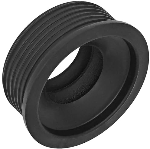 MegaHaustechnik HT Gummi-Manschette 28-34mm x 50mm für Siphon Anschlußstück und Siphonrohr, Manschette Innen Ø 28 bis 34mm x Außen Ø 50mm, Abwasser Abfluss Waschbecken Spültisch Sifon Dichtung