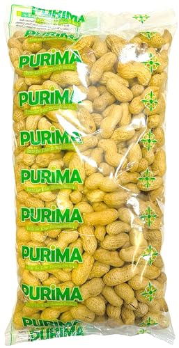 Monkey Nuts 1Kg – Roasted Peanuts in Shell For Human Consumption - Whole Dry Roast Unsalted Peanut With Shell - Bulk Ready to Eat Edible Nut – Groundnut in Shells Unshelled (Packaging May Vary) PURIMA