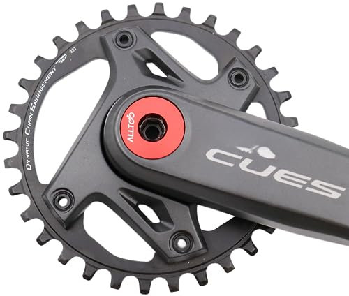 Fahrrad-Kurbelarm, 1 x Bolzen, selbstabziehend, M22, für -SHIMANO U6000 DUB, ca. 4,5 g, langlebig und praktisch zu bedienen, selbstentladende Schraube (rot)