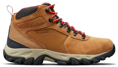Columbia Newton Ridge Plus 2 Suede WP Men's herr Trekking och vandringskängor med medelhög, Elk/Mountain Red 2024, 47 EU