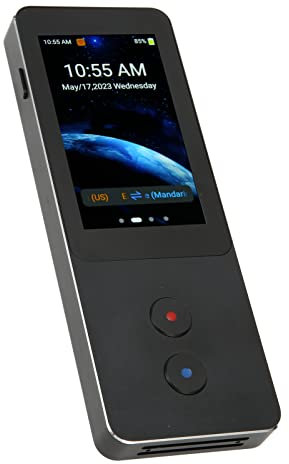 Sprachübersetzergerät, 3,0-Zoll-Touchscreen, 134-Sprachen-Übersetzungsgerät, Unterstützt Mikrofon mit Geräuschunterdrückung, Zwei-Wege-Stimme für Geschäftsreisetreffen