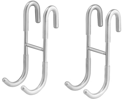 Gudalea 2 Stück Duschhaken, Ohne Bohren Türhaken, Haken Duschwand, Türhaken für Duschwand, Duschtür zum Aufhängen von Handtüchern, Kleiderhaken, Handtuchhalter für Badezimmer, Duschbad