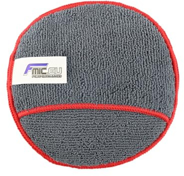 Éponge de polissage à la main, tampon applicateur épais en microfibre 13 x 2 cm pour peintures, cires, teintures et revêtements