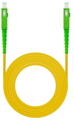 Blendend Cable de fibra monomodo SC/APC-SC/APC LSZH 15 m - Ideal para conexión de red de alta velocidad y aplicaciones de telecomunicaciones.
