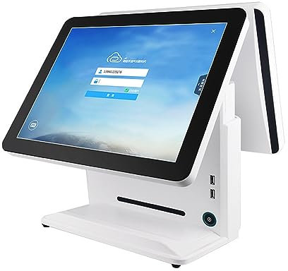IUBGFTO Registrierkasse mit Touchscreen 15 Zoll, Android 7.1, Registrierkasse mit Touchscreen (weiß)