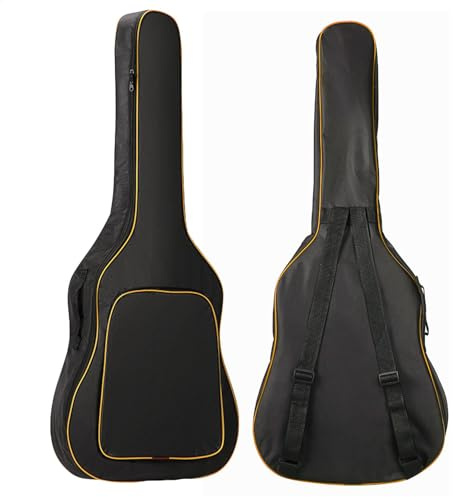 Gitarrentasche mit Rucksack – Taschen für Bassgitarren | wasserdichte Oxford-Gitarrenabdeckung | Dicke 0,19 Zoll Akustikgitarre gepolstert um Staub zu vermeiden