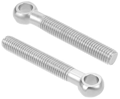 Bullone ad occhiello con spalla, bulloni ad occhiello for sollevamento oscillante con spalla for macchinari in acciaio inossidabile 304, 2 pezzi filettatura metrica M10 adatti for elementi di fissaggi