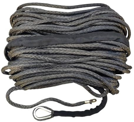 DSFDFDG Corda da Traino 6mm*35m Synthetic Rope,Winch Cable for Electric Winch per Auto, Camion, Fuoristrada