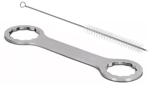 tsingseen life Double ring wrench for pressure reducing valve pressure gauge RU0002, suitable for N2/C02, Double ring 30/32mm