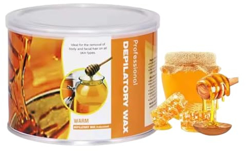 Honey Soft Wax for Hair Removal – 400 g Strip Wax for Body & Face – Professional Soft Depilatory Wax for Smooth Results – For Sensitive & All Skin Types