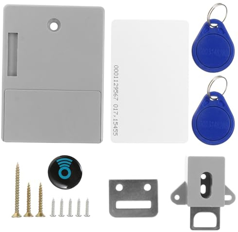 POPETPOP Kindersicheres Rfid möbelschloss ohne Bohren Unsichtbares Elektronisches Schrankschloss für Einzeltüren und Doppeltüren Schlüsselloses DIY sicherheitssystem Langlebiges