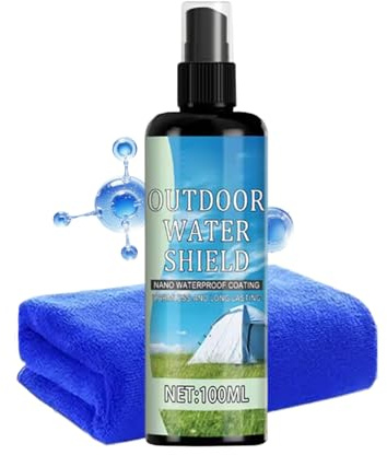 Spray impermeable para tela, líquido impermeabilizante de 100 ml, resistente al sol y al agua, resistente al agua, para verano, primavera, patio, muebles, conchas , tiendas de campaña, esquí