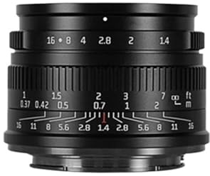 Camera Lens, 35mm F1.4 APS-C Prime Lens, Compatible for Sony E | E/XF/M43/Z/RF Mount, ZVE10, A6000, FX30, X-H2, Epm1, ZFC, RP(Micro 4 3 mount)