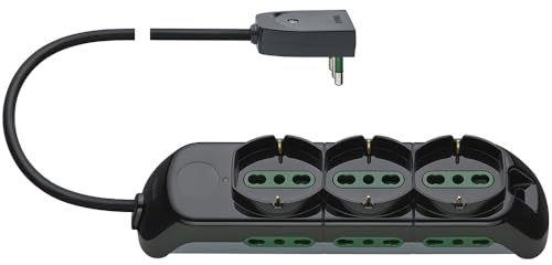 Vimar FP00530.C fleruttag med 3 universaluttag, 6 säkra uttag
