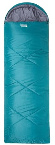 Mountain Warehouse Summit 250 Sleeping Bag - 3/4 Season - Spring Summer, Camping, Holiday, Outdoors Petrol (02) Right Handed Zip - Regular length (200cm)