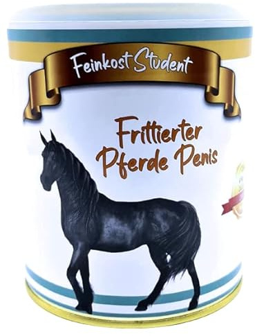 Frittierter Pferde Penis aus der Dose, Scherzarktikel, Lustige Geschenkidee, Party-Brüller, Spaßgeschenk,Halloween, Geburtstagsgeschenk