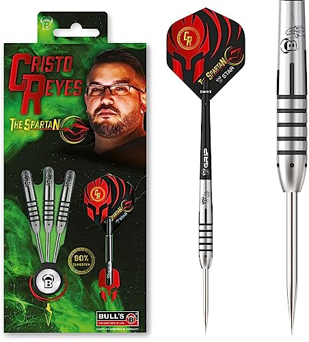 BULL'S Cristo Reyes Steel Dart, 90% Tungsten