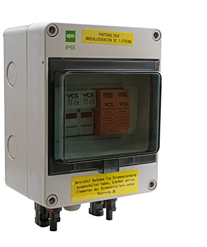 0% MwSt. Privat DE PV ANSCHLUSSKASTEN DC 1-String 1000V T2 2P DC1S2P