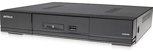 Avtech 634801 Videoregistratore NVR 16 Canali H.265 con 16 Canali Poe, AVH2117AX Nero