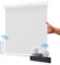 Allesin Wiederaufladbare Verdunklungsrollo ohne Bohren, B60 x H150 cm Weiß, Elektrische Rollo Innen, 100% Verdunkelung Sonnenschutz Smart Rollo mit Fernbedienung Kompatibel Alexa