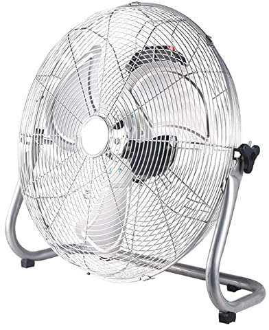 Ventilatore da Pavimento ad Alta Velocità, Ventilatori Industriali con Pala della Ventola in Lega di Alluminio, Ventole in Metallo per Carichi Pesanti a 4 velocità, Angolo di Inclinazione 130° Regol