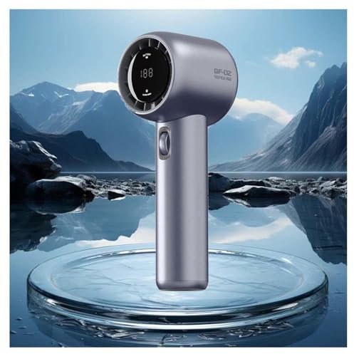 HAZARA Battery Powered Fan Rechargeable 100 Gears, Continuously Variable Speed, Usb Fans 9 Seconds High Wind Speed, Battery Powered Fans Portable Ac For Camping,Grey