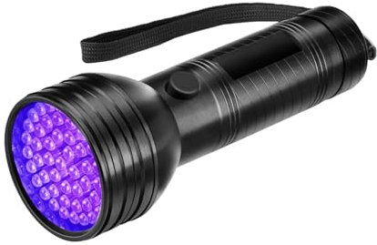 Jeanoko Urindetektor für Haustiere, Tragbare Schwarzlicht-Taschenlampe mit Helleren 51 LEDs, Mehrzweckerkennung, Design, Punktuell Getrocknet, Funktioniert Gut, Skorpione, Hotelzimmer,