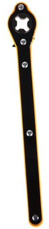 ULTECHNOVO Labor Saving Car Jack Ratchet Wrench with Safety Lock Device Lightweight Metal Construction Universal Tire Lug Wrench for SUV and Scissor Jack Use