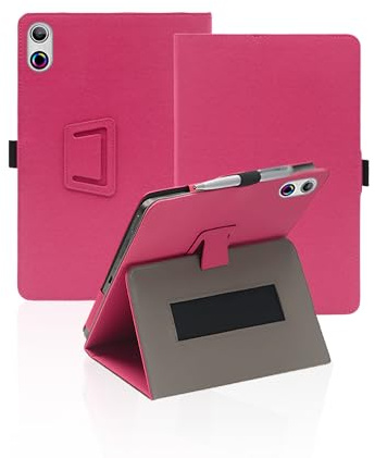 Protective Cover Case For Lville LVEA1001 10 inch Android Tablet 14 – Shockproof Cover With Hand Strap Magnet and two folding methods,Slim and Durable Case,WaterProof,Anti-Scratch,Rose
