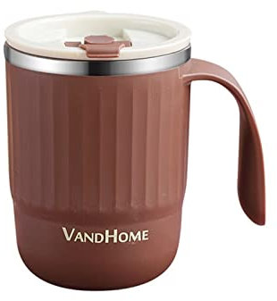 YUEKOPOU Tasse à café, Tasse thermos de voyage, Tasse à café à Double paroi avec couvercle, tasse à eau, tasses à thé thermiques, gobelet à bière et à vin Portable, verres de voyage, gobelet isolé