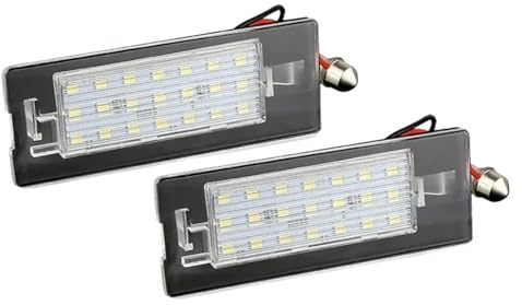 Auto Luci Targa Per Fiat Per Panda Per Mk3 Per 169 2003-2012 2 Pezzi LED Luce Targa Bianco Brillante Lampada Numero Auto Luce Della Targa