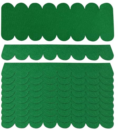 Roofing Felt for Bird House, 32 Pieces, Roofing Felt for Bird House, Self-Adhesive Roofing Felt for Nesting Box, Rabbit Hutch Insect Hotel (Green)