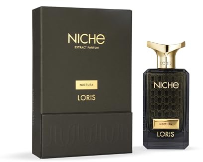 Loris Niche Noctura Profumo Estratto di Profumo 70ml Nero e Oro