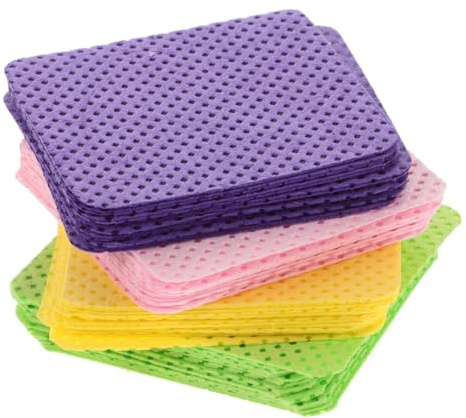 Healvian 4taschen Pack Wiederverwendbare Nagelreinigungspads Abnehmbare Nagellackentferner-tücher Saugfähige Stoff-pads Für Nagelpflege Nagellackentferner-pads Nagelreiniger-filtertuch