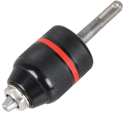 Quystetes Adattatore per mandrino SDS a 3 ganasce per serie SDS-Plus, mandrino autoserrante a 3 ganasce da 1/2 con gambo SDS-Plus