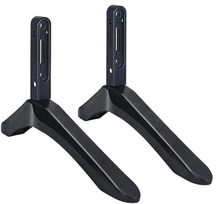 1 par de patas de soporte de TV con tornillos, accesorios de instalación de escritorio para televisores de 32 a 65 pulgadas