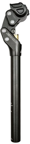 JFOYH Zoom SP442 Gefederte Sattelstütze 27.2 / 30.9 / 31.6 mm – Verstellbare Dämpfung, Viergelenk-Federung für Rennrad, Gravelbike, E-Bike & Citybike, Gewichtssensitive Federung