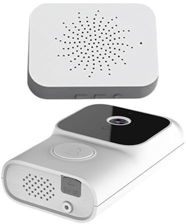 Sonnette avec Caméra - Sonnette Intelligente d'Appel Vidéo sans Fil | Caméra De Sécurité avec Communication Bidirectionnelle Et Vision pour Entrée Extérieure Jardin Mur Portail Maison