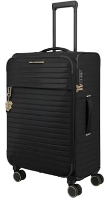 Travelite Weichschalenkoffer Barbara STEPP Größe M, mit TSA-Schloss, Dehnfalte, 4 Doppelrollen, 42 x 68 x 27/31 cm, 3,2 kg, 64–68 L