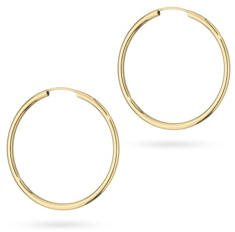 MARKO Echtgold 8 Karat (333) Damen Creolen 30mm – Große Gelbgold Ohrringe | Eleganter Gold Schmuck für Frauen – Stilvoll für Alltag & festliche Anlässe