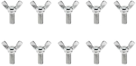 Flügelmuttern, 10 Stück M5 aus Edelstahl, for Festziehen von Hand, for Heimwerkerwerkzeuge und Maschinen(M5*50mm)