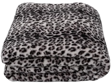 Moon Schnee-Leo-Nardo Coral-Fleece Wohndecke 150x200 cm schwarz/grau (225485)