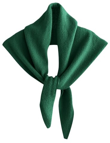 Wool Knitted Triangle Scarf for Women,Women's Soft Triangular Lightweight Neckerchief Women and Girls