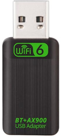 WiFi 6 AX900 USB Adapter + Bluetooth 5.3, 2-IN1, Dual Band 2.4GHz/5.8GHz Wireless Network Dongle, Win 11, Realtek RTL8851BU Chipset, Built-in Dual Antenna - IONZ