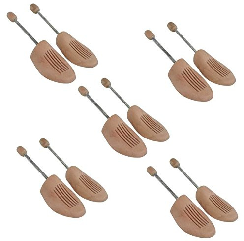 Sneakerprofi 5 Paar Holz Spiralfeder Schuhspanner AUS HOCHWERTIGEM HOLZ Echtholz NEU Herren/Damen