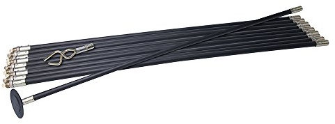 Silverline 278373 „Lock Rod“-Abflussreinigungsstangensatz, 12-tlg. 12-tlg. Abflussreinigungsstangenset