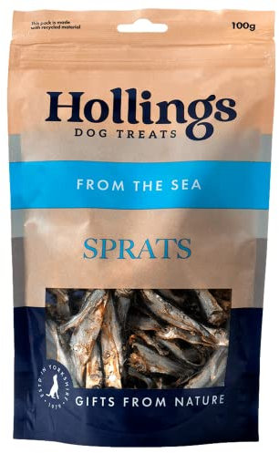 Hollings Sprats for Dogs, 100g, Pack of 1