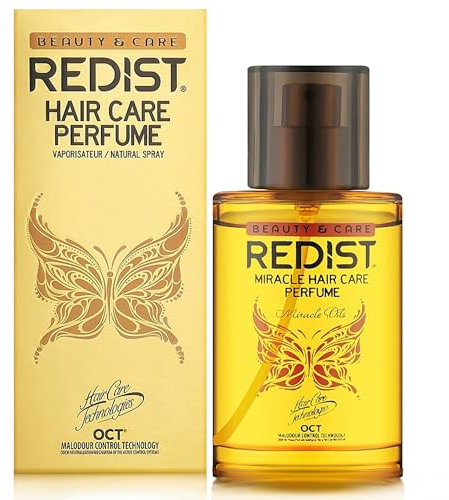 Redist Hair Perfume 40 OVERDOSE - Profumo per capelli da donna, con profumo di lunga durata, neutralizza gli odori sgradevoli, 50 ml, spray per la cura dei capelli e la lucentezza ogni giorno